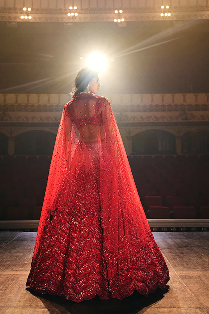 Red Leaf Lehenga