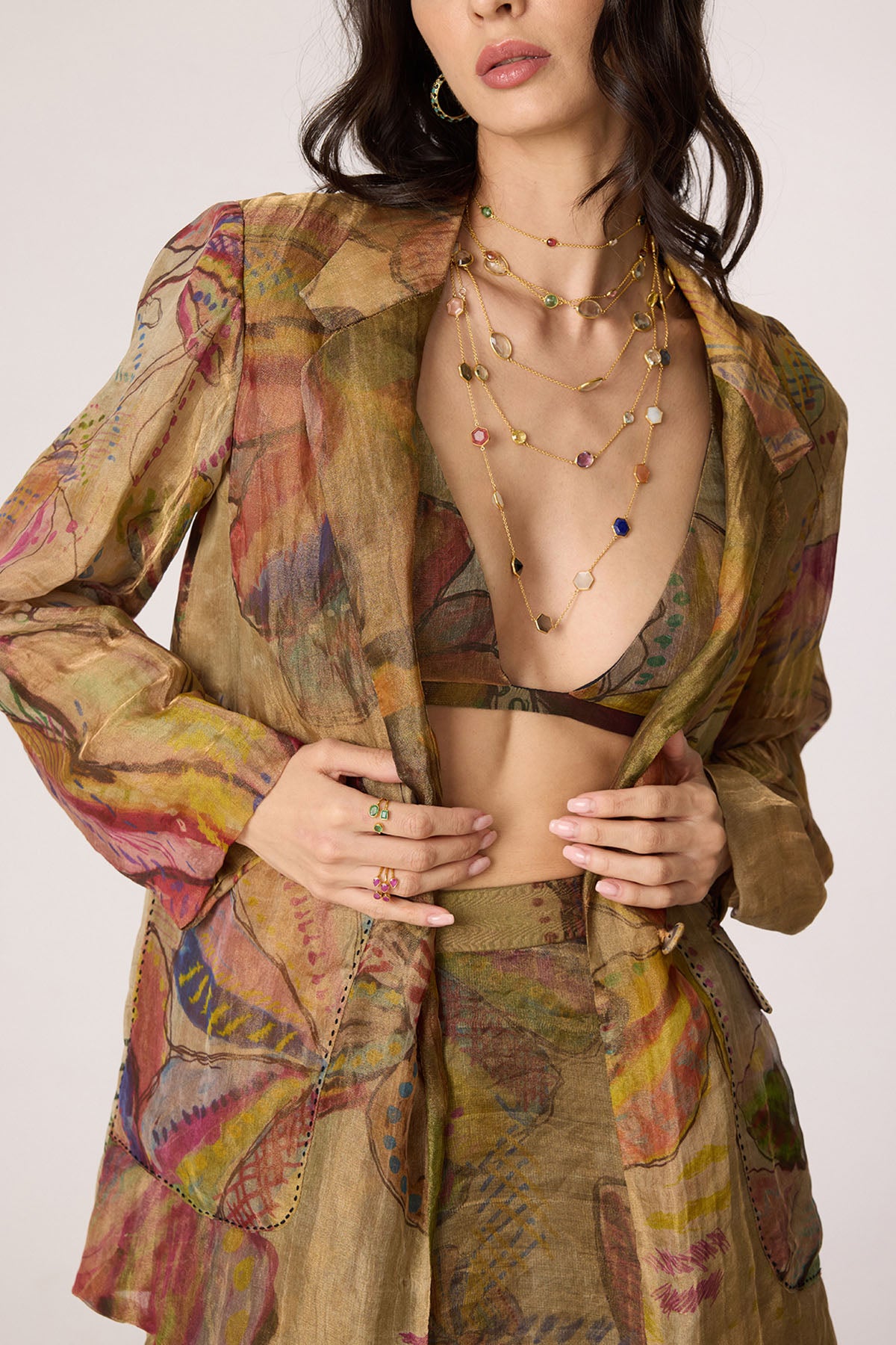 Micah Blazer and Arleth Bralette and Revah Skirt