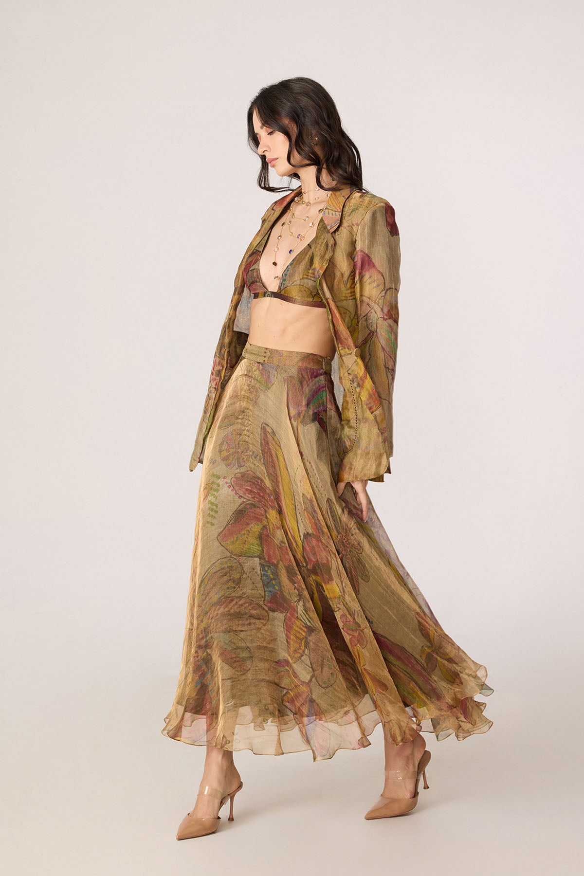 Micah Blazer and Arleth Bralette and Revah Skirt