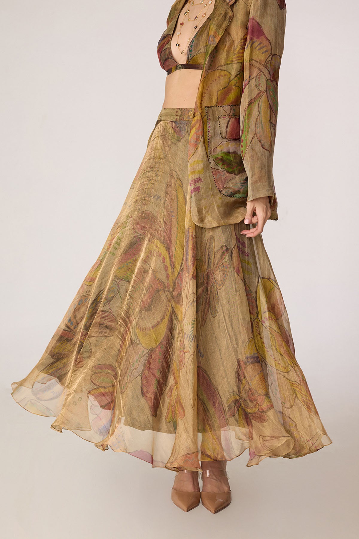 Micah Blazer and Arleth Bralette and Revah Skirt