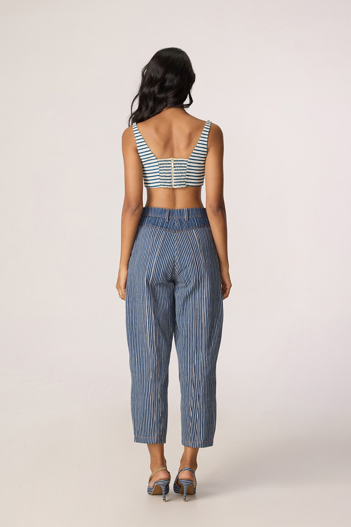 Selah Trench and Joyce Bustier and Jax Jeans