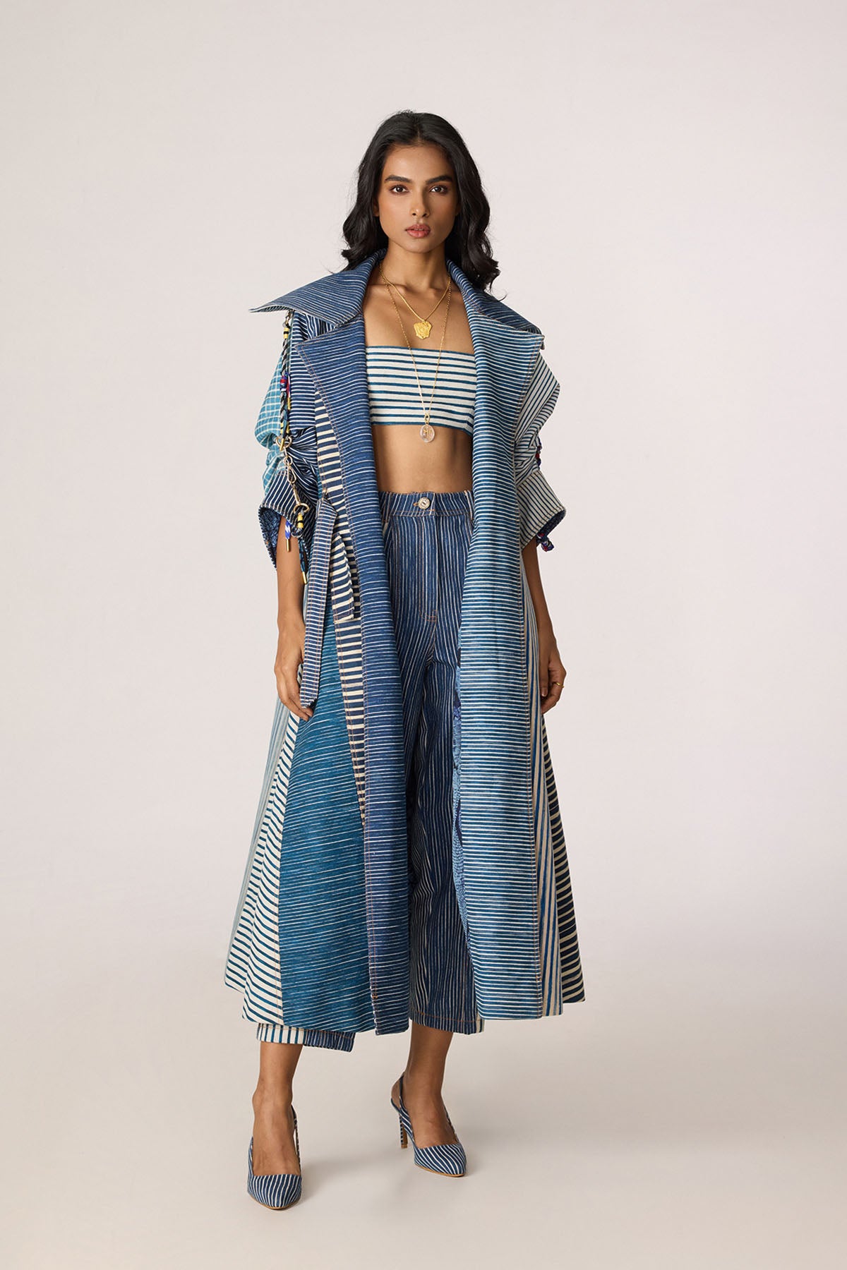 Selah Trench and Joyce Bustier and Jax Jeans