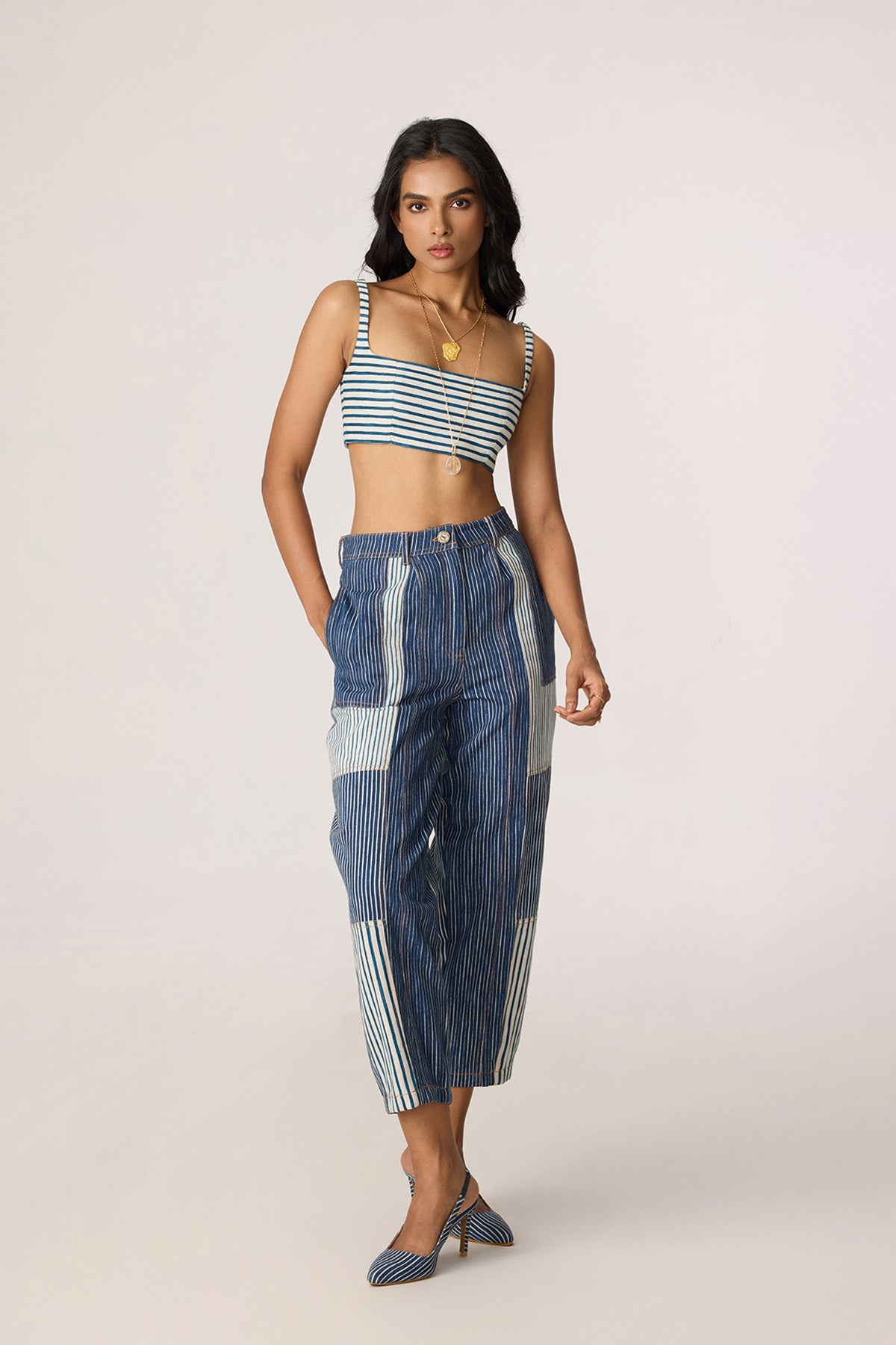 Selah Trench and Joyce Bustier and Jax Jeans