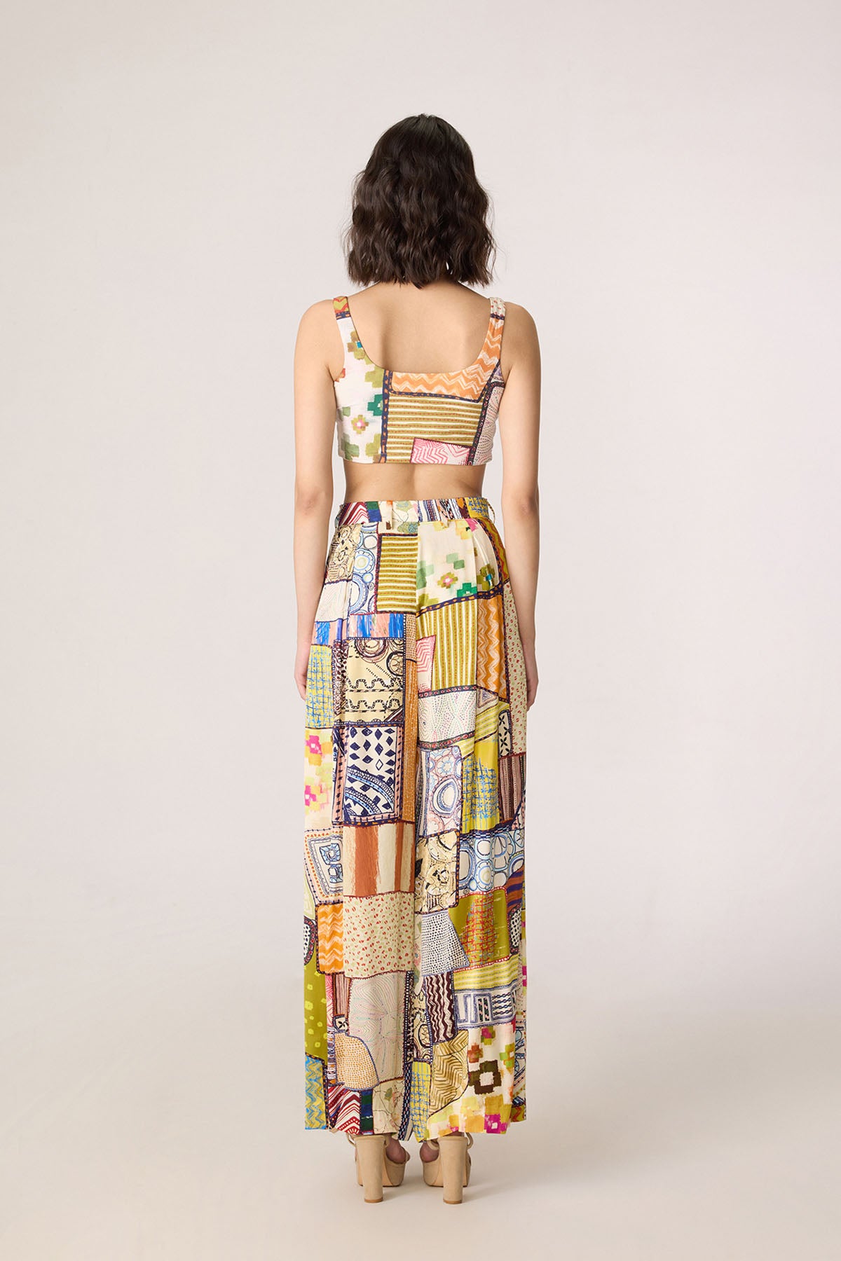 Belen Trench and Juniper Bustier and Jeja Trousers