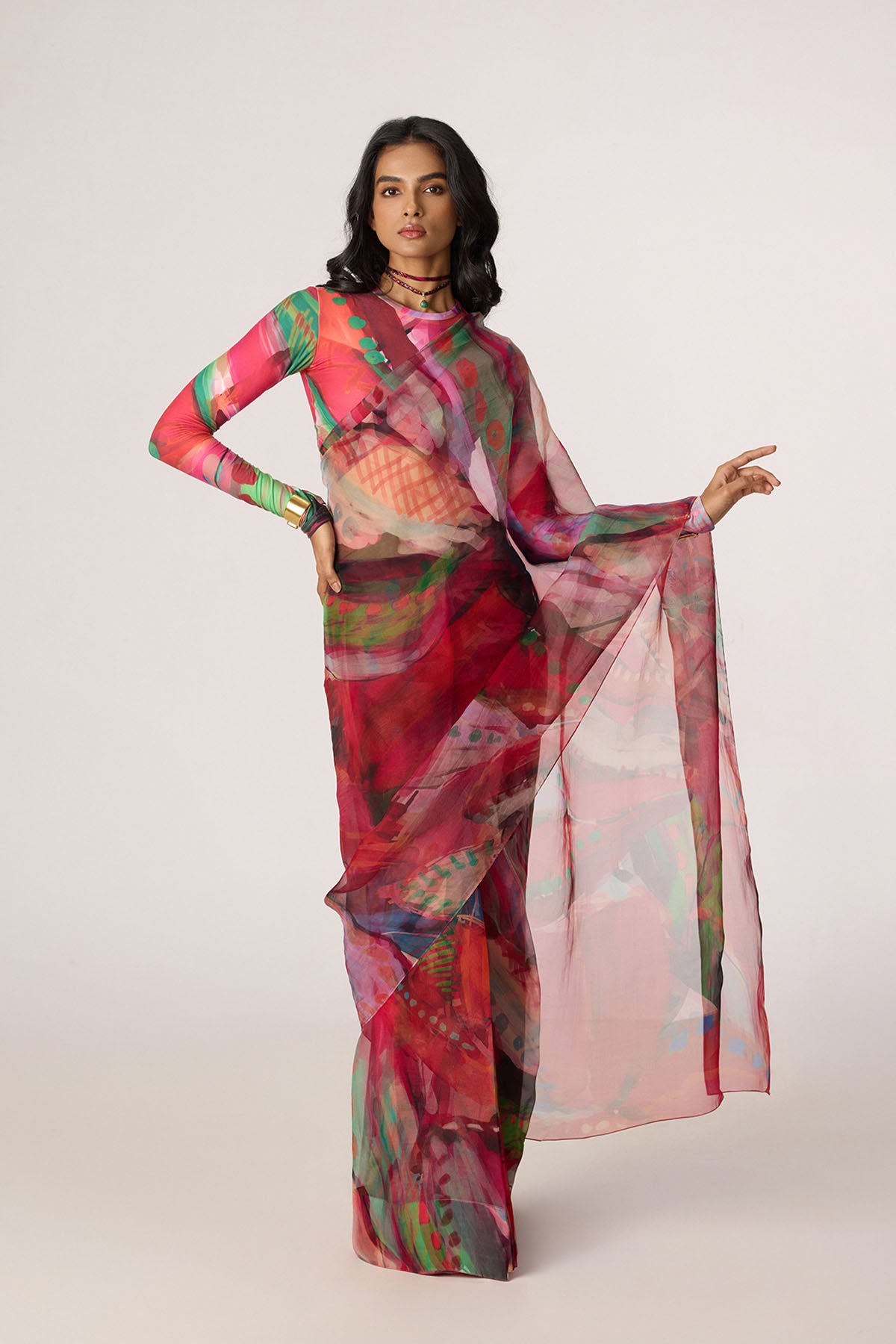 Zavi Blouse  and Agatha Sari