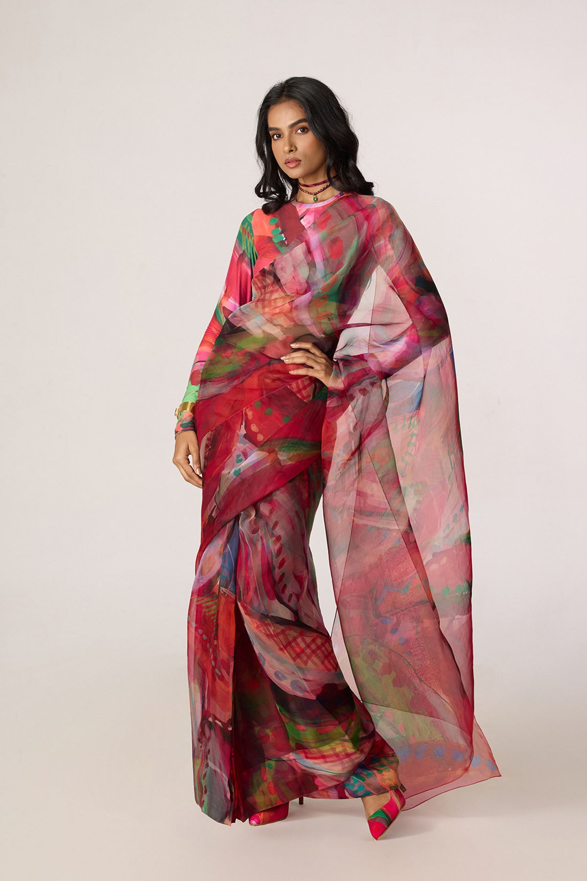 Zavi Blouse  and Agatha Sari
