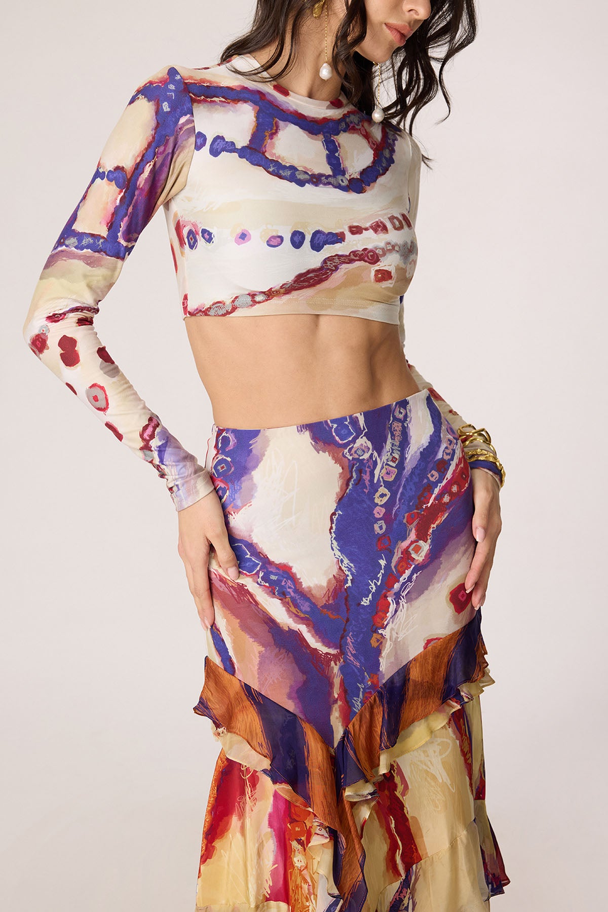 Zavi Blouse and Marieya Skirt