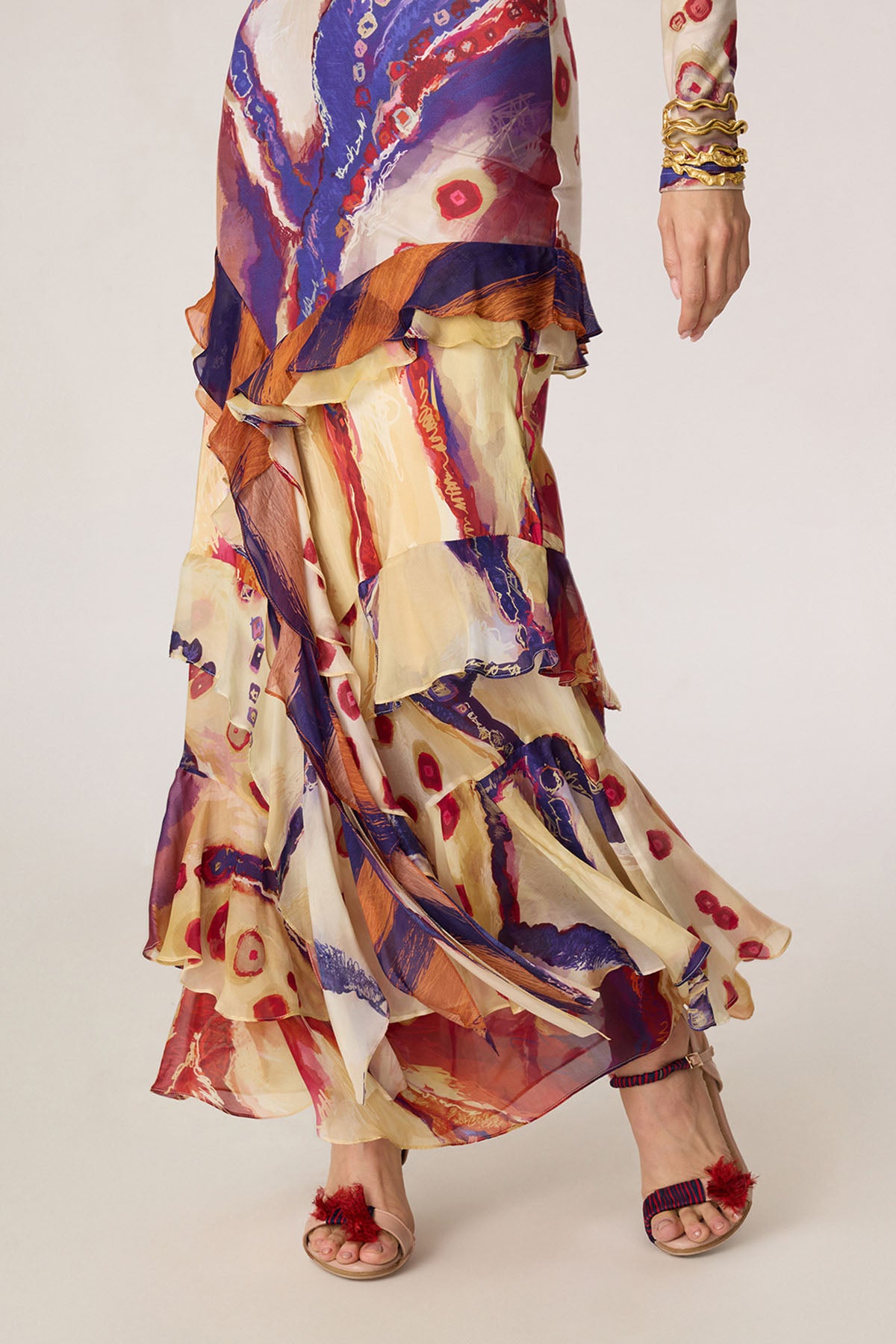 Zavi Blouse and Marieya Skirt