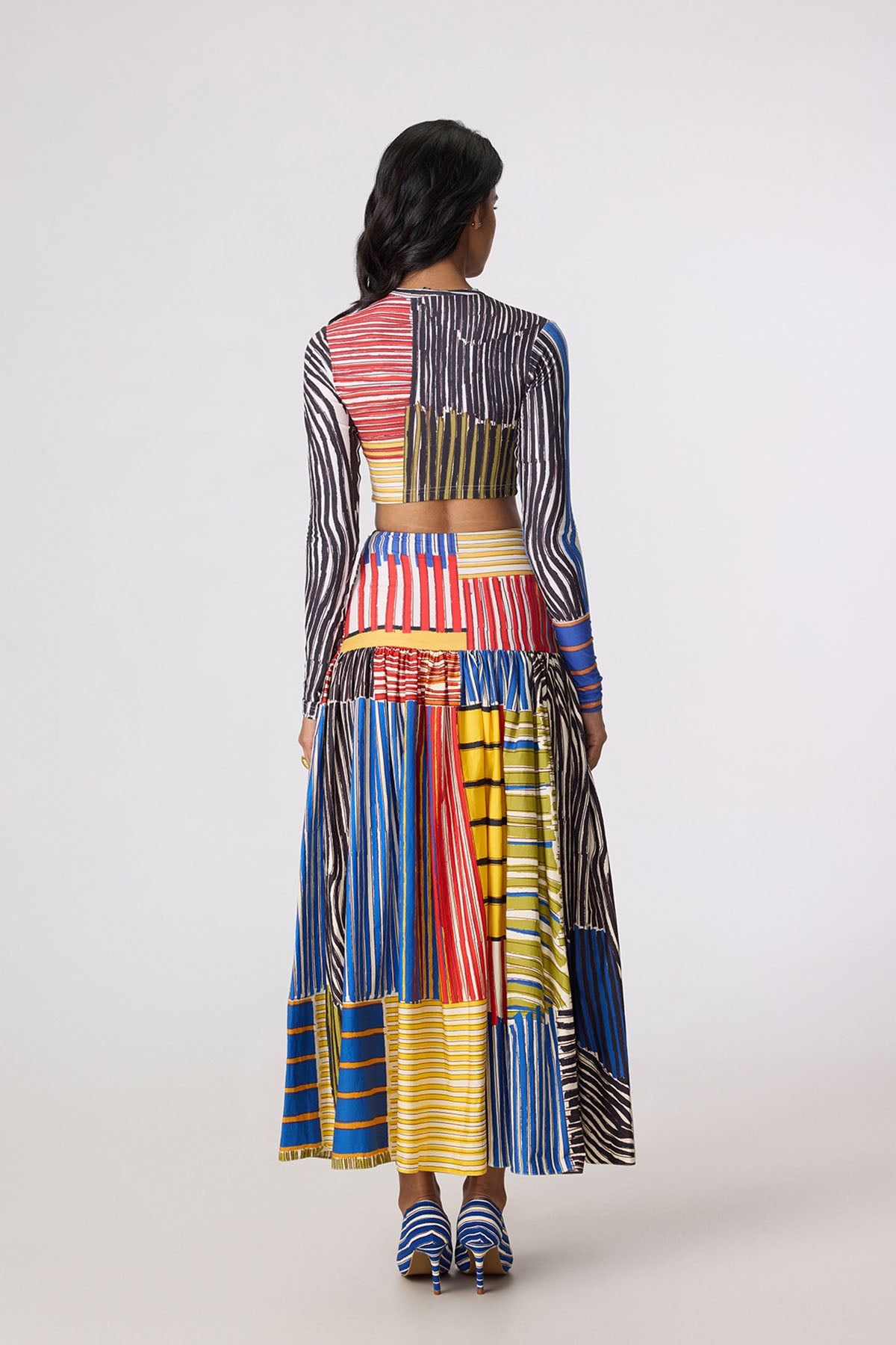 Zavi Blouse and Jsper Skirt