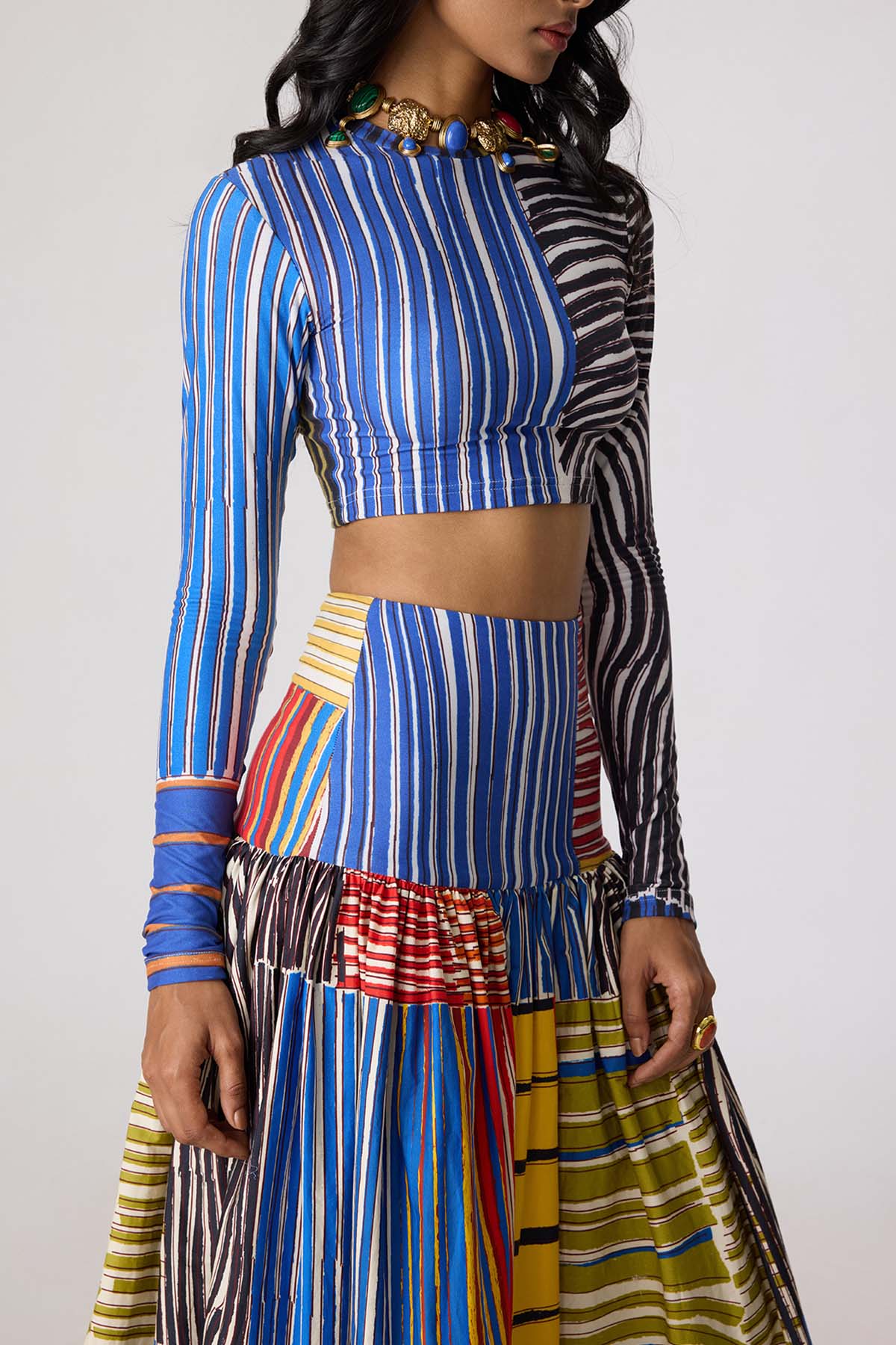 Zavi Blouse and Jsper Skirt