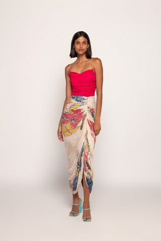 Denim Sari Style Dress