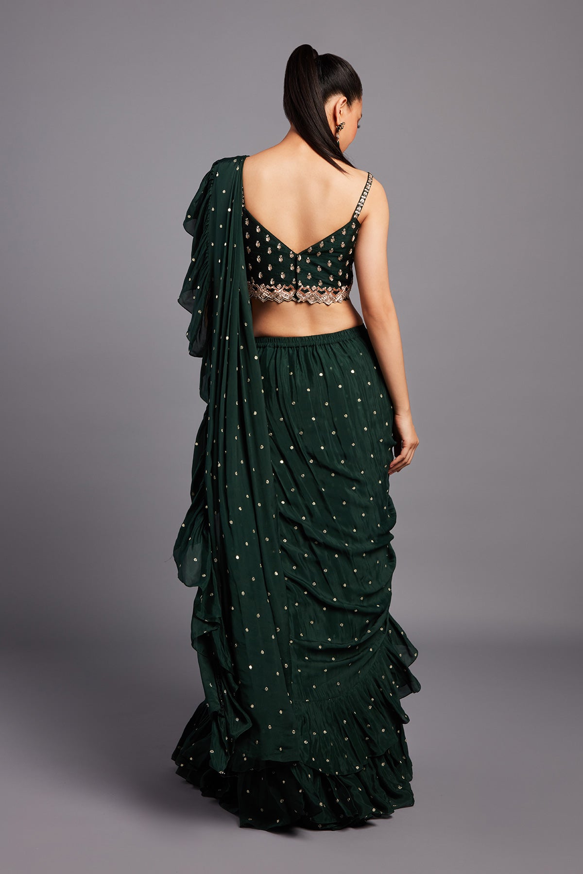 VARONICA RUFFLE SAREE