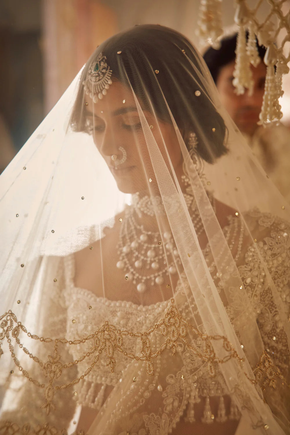 Nude Pearl Lehenga Set