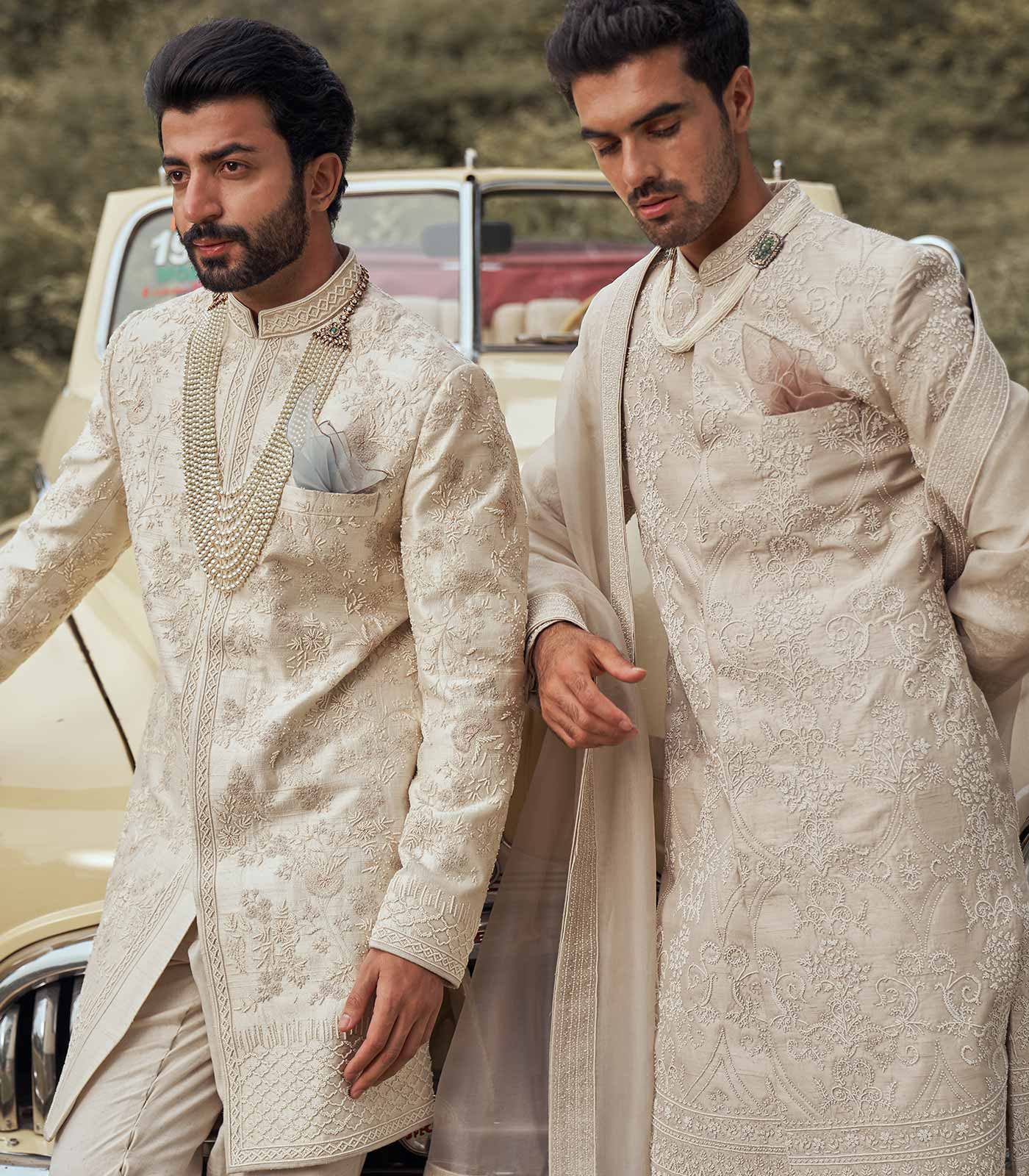 VINTAGE BODA SHERWANI SET