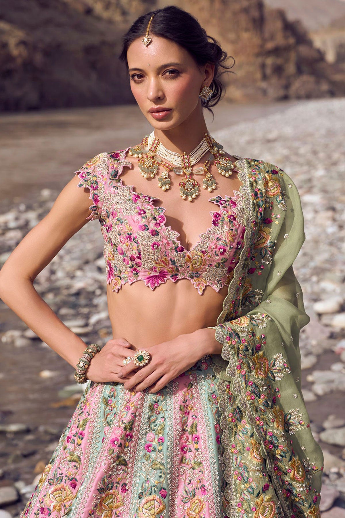 Gardenia lehenga set