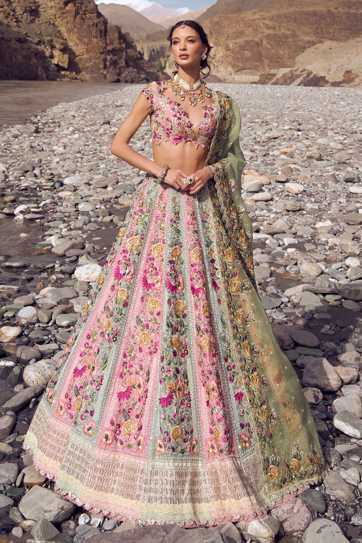 Gardenia lehenga set