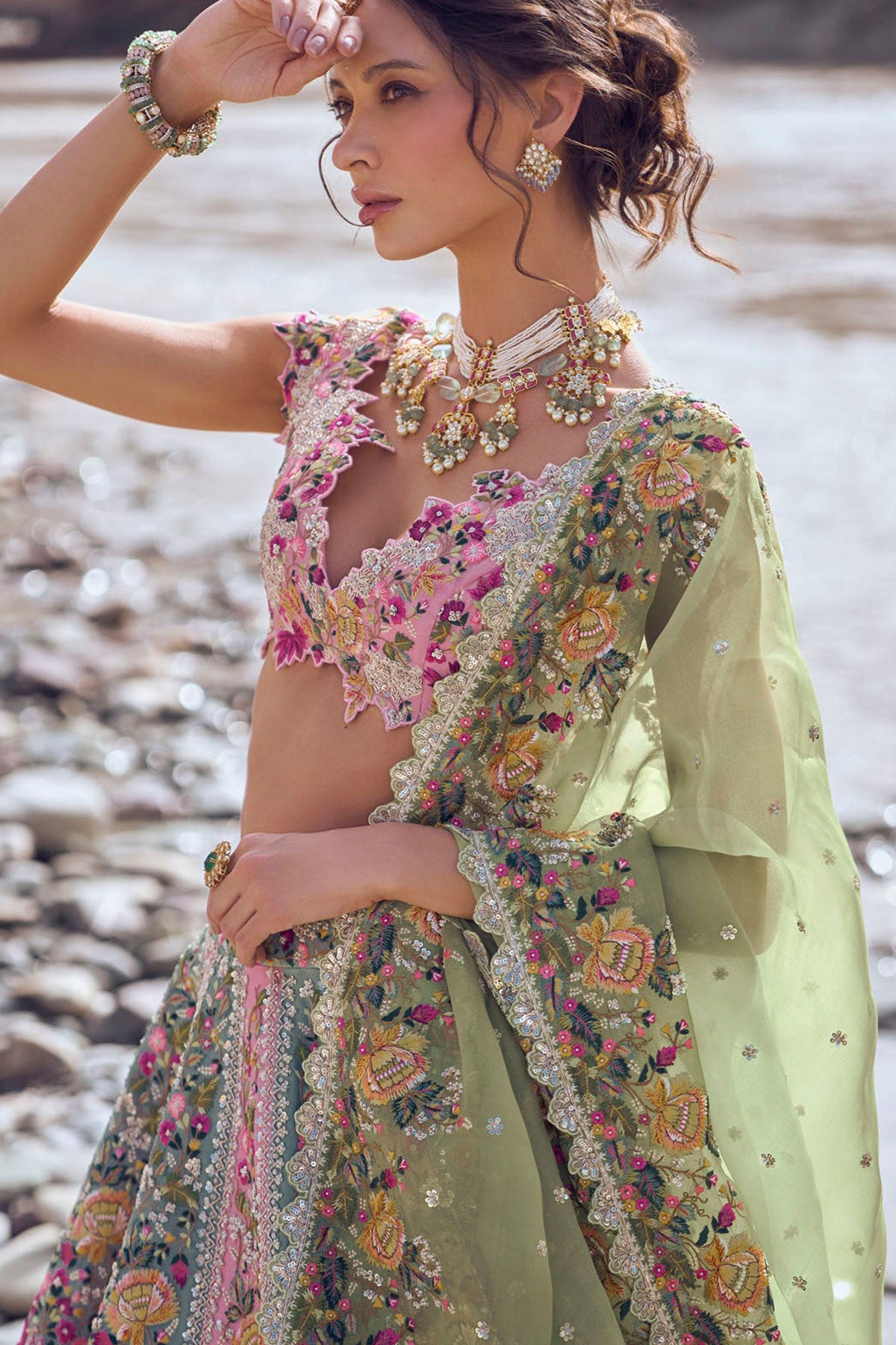 Gardenia lehenga set