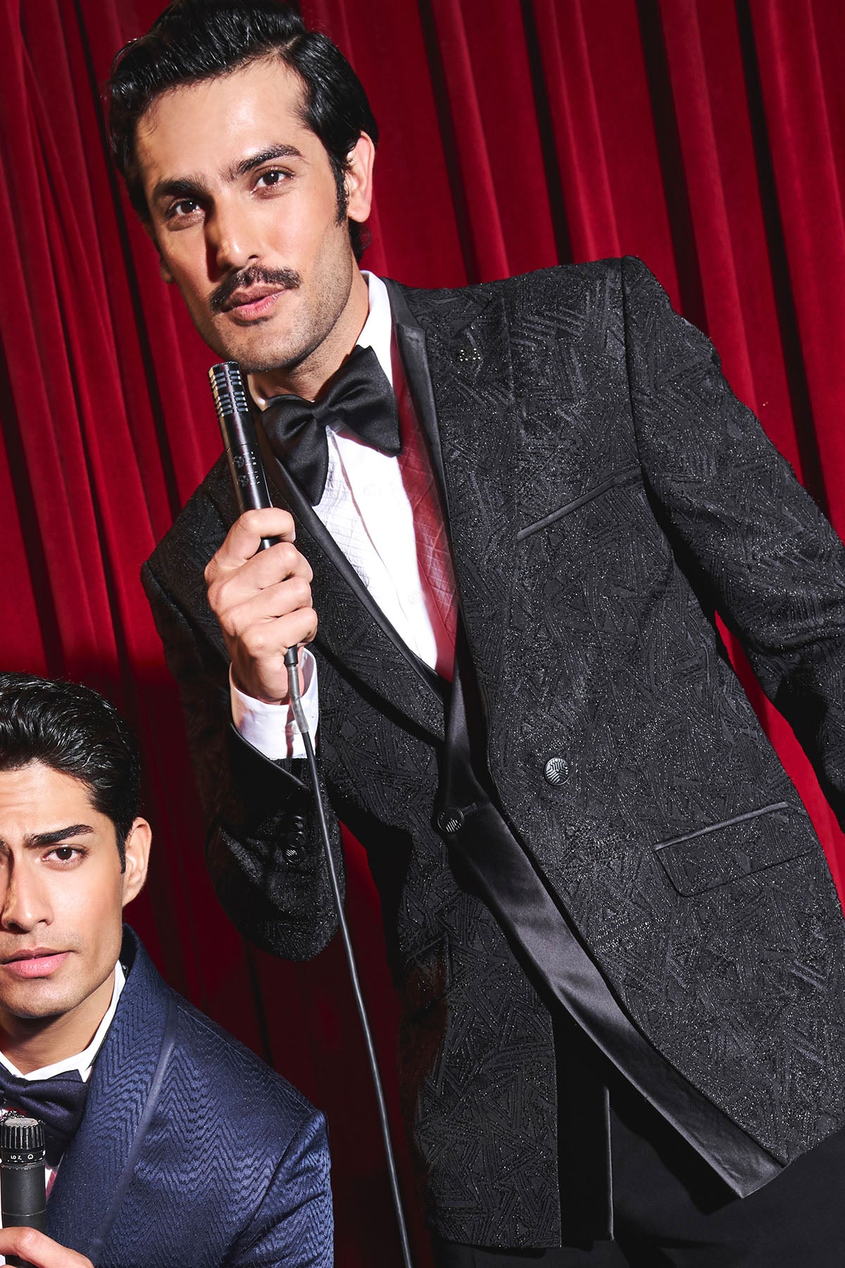 Noir Eclipse Geometric Affair Tuxedo Set