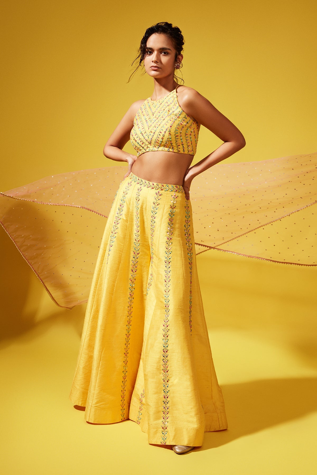 GINA YELLOW PALLAZZO