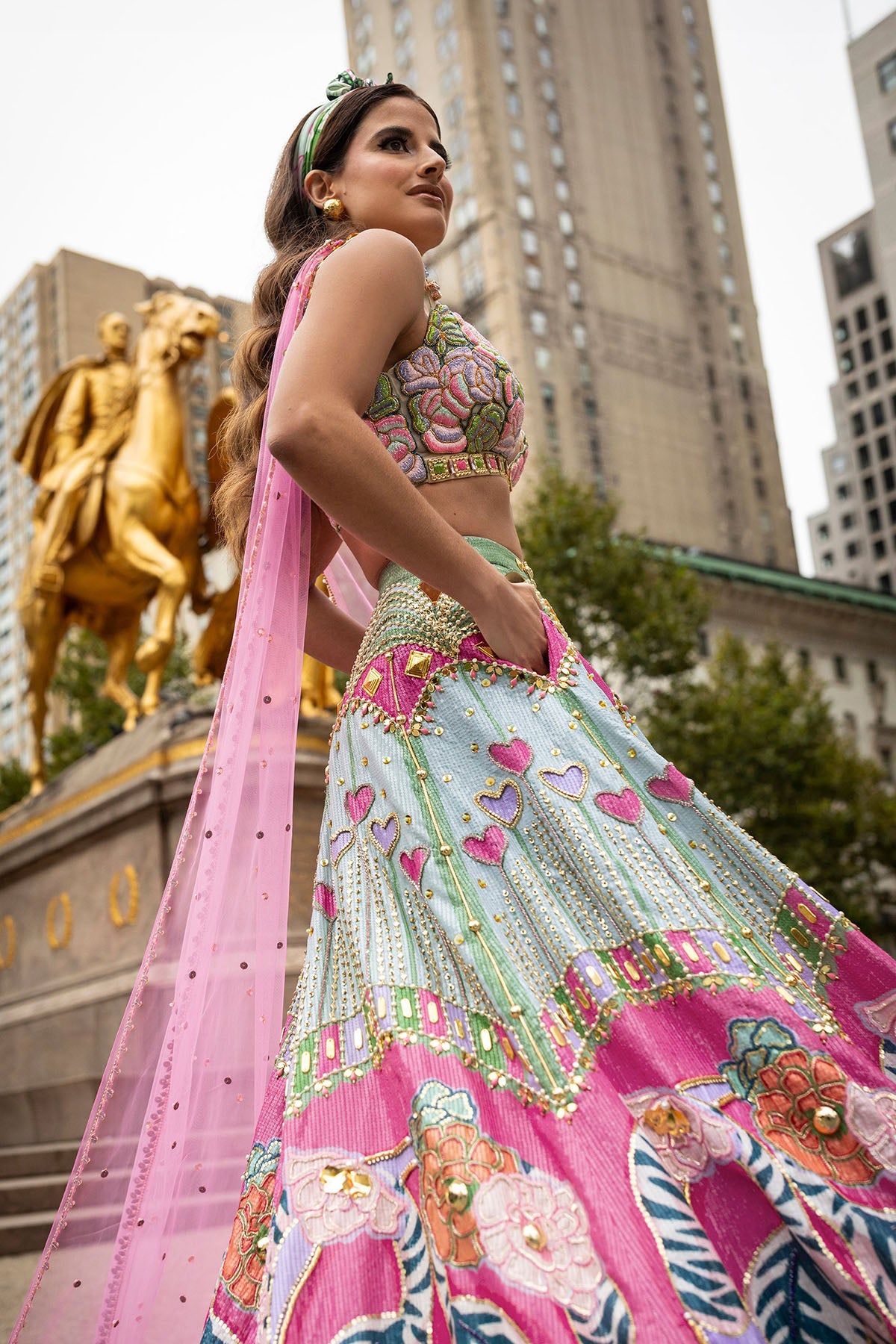 Frosted Willow Lehenga Set