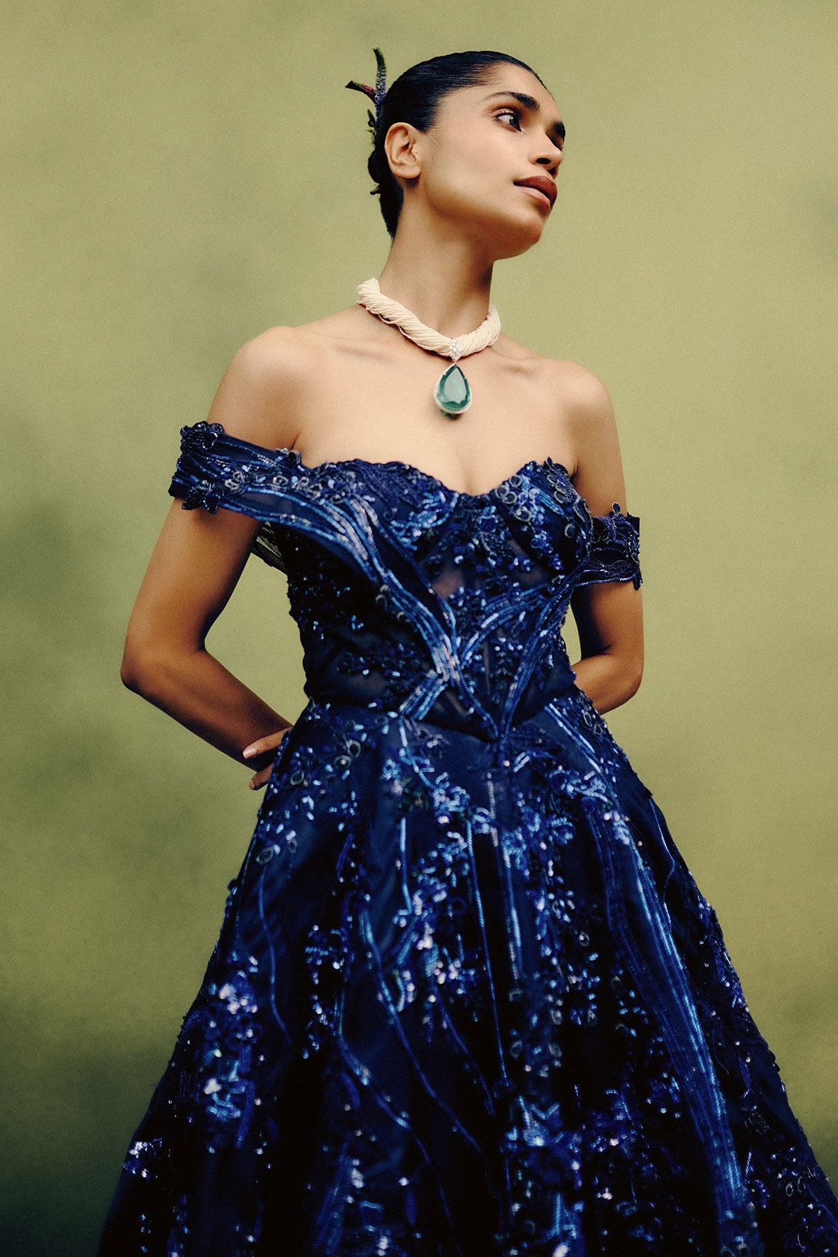 Stellar Noir Ball Gown