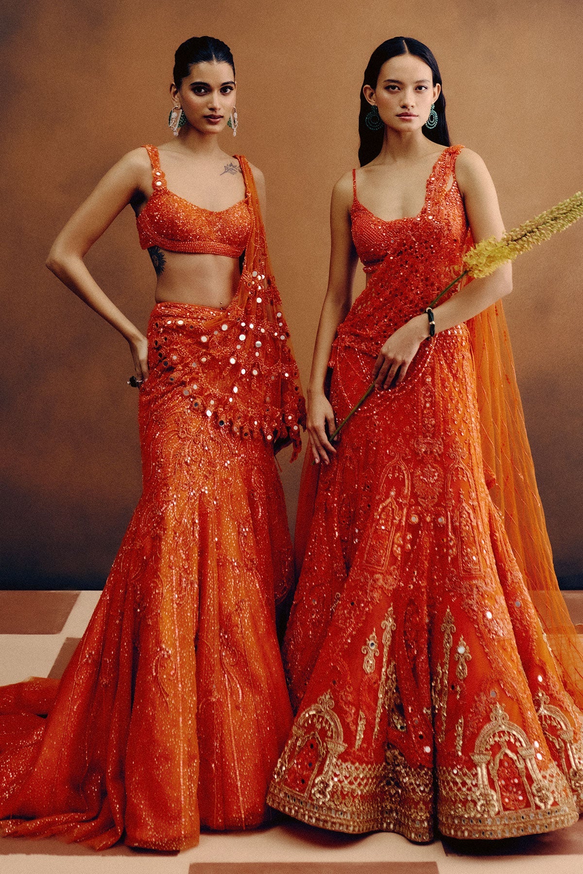 Molten Sunset Drape Saree