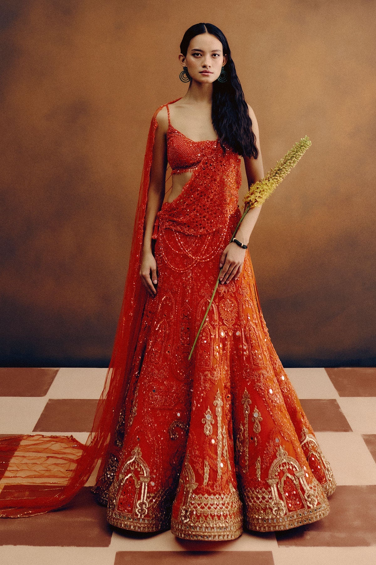 Citrine Dawn Bridal lehenga