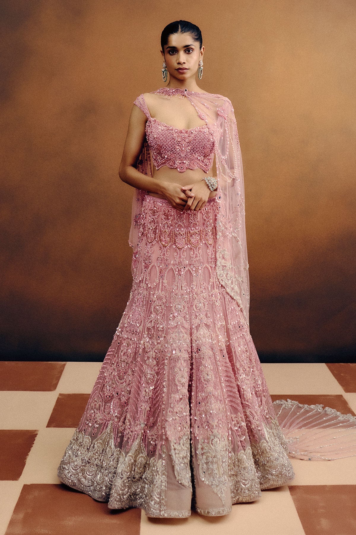 Blush Aurora Bridal Lehenga