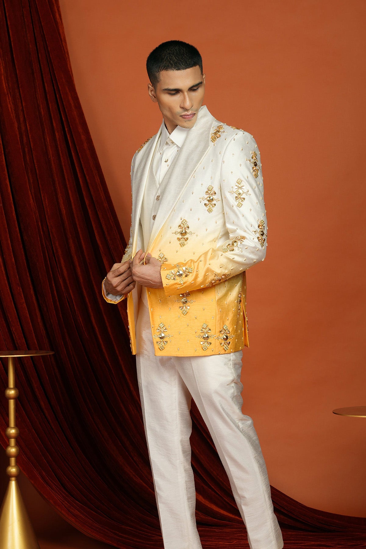 KAI - yellow ombré blazer set