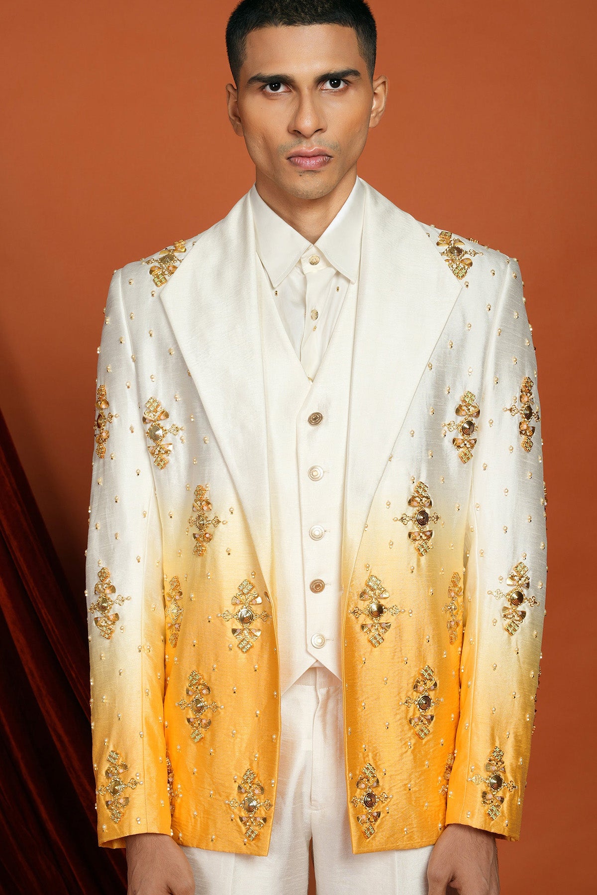 KAI - yellow ombré blazer set