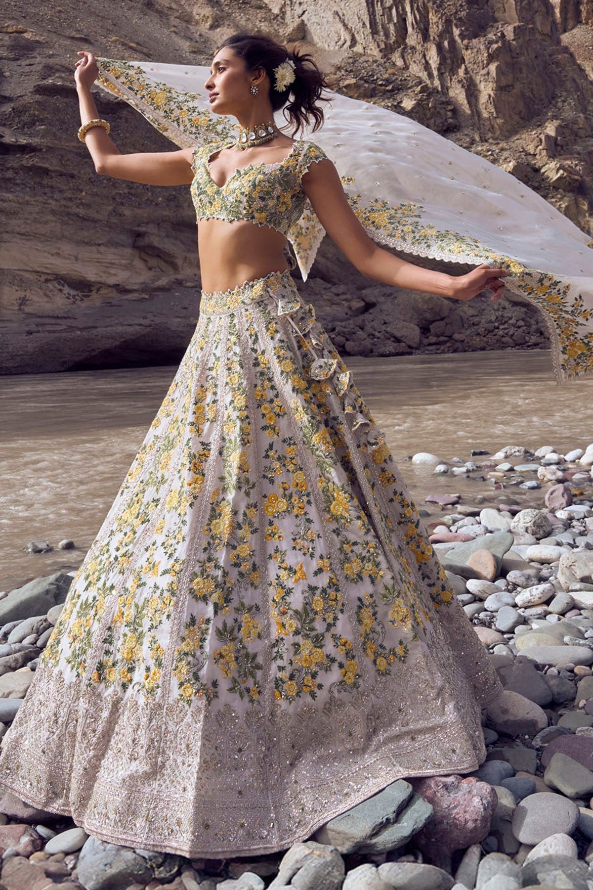 Marigold lehenga set