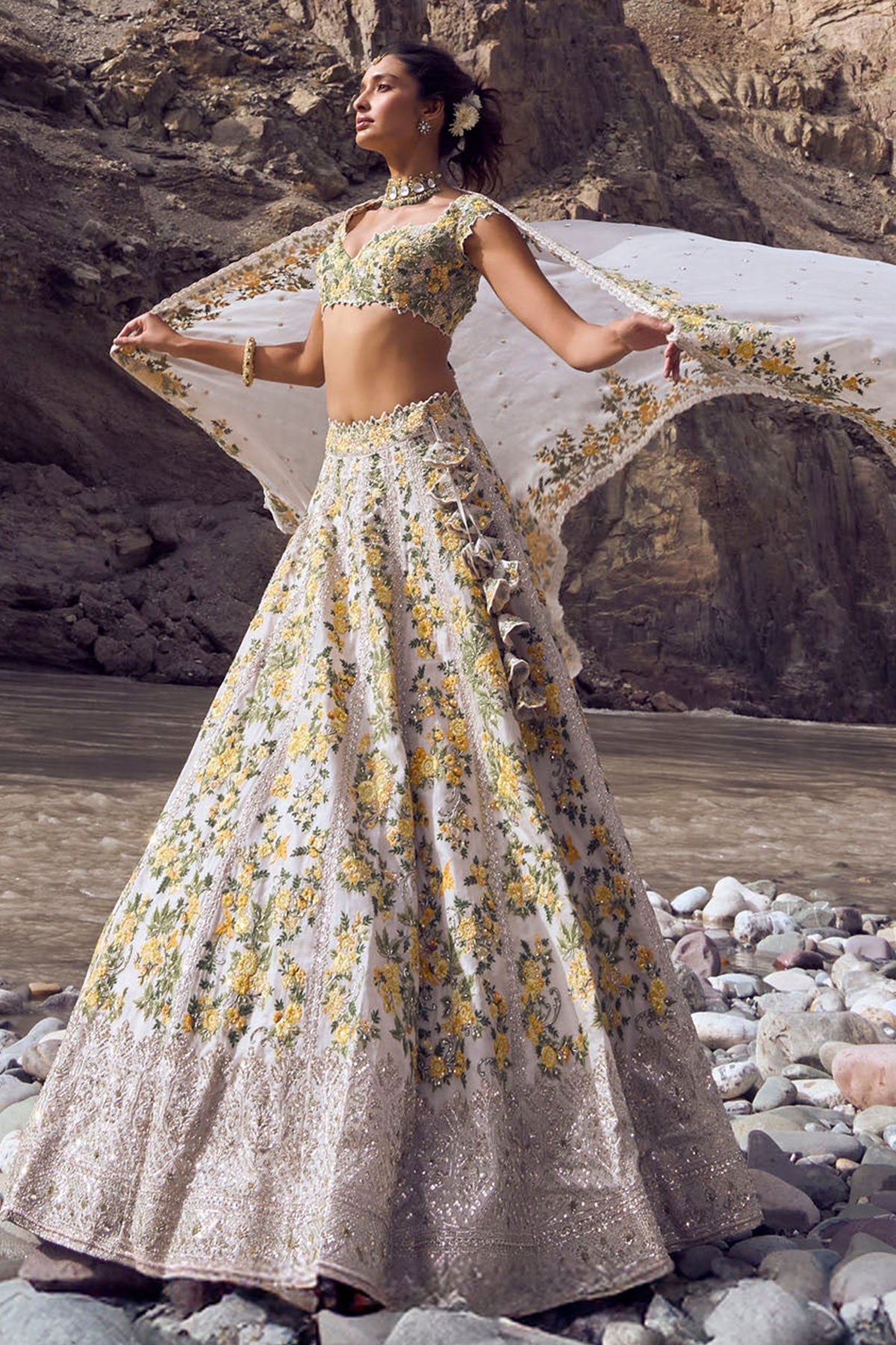Marigold lehenga set