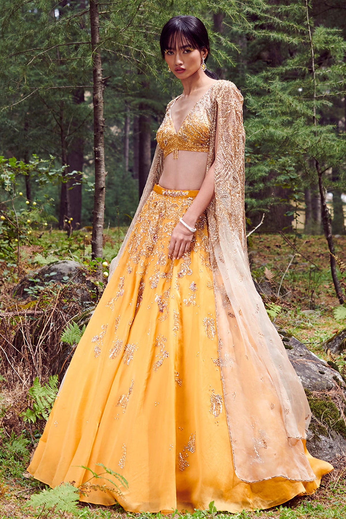 "Suzy" Organza Lehenga Set