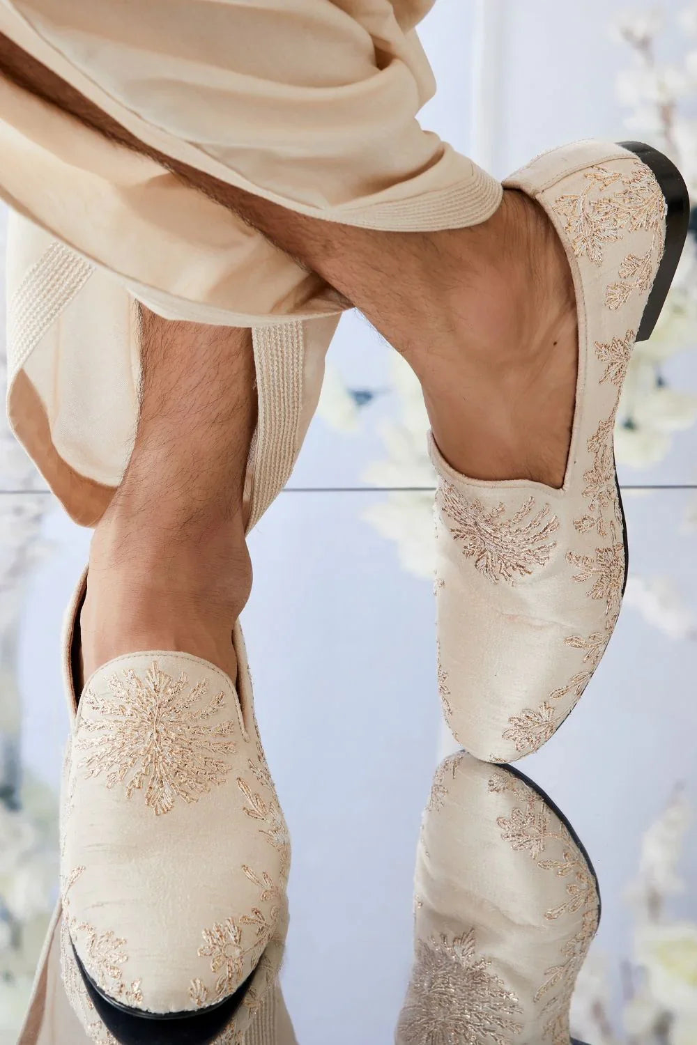 Rose Gold Sherwani w Straight Pant- Ready to Ship