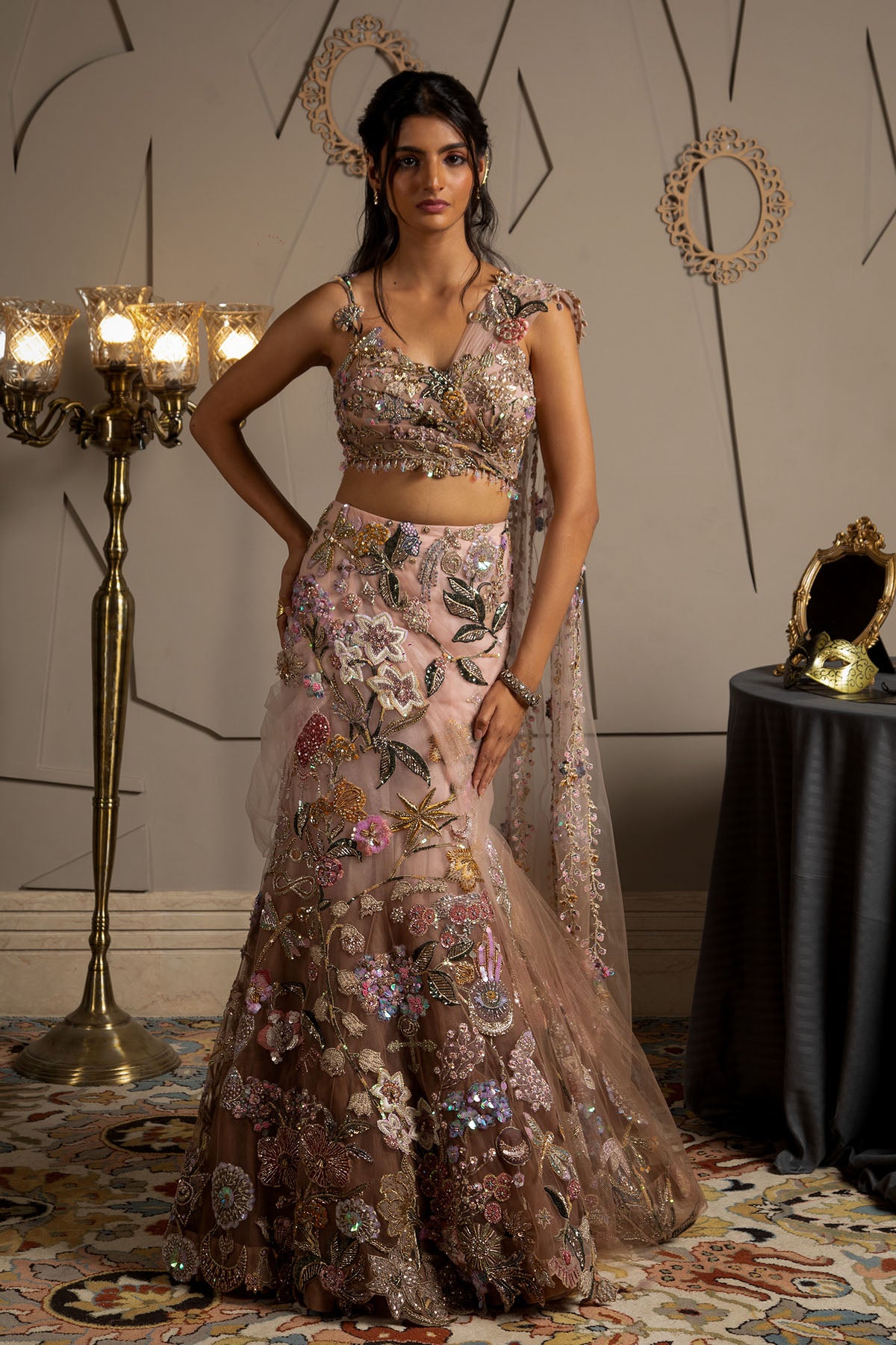 Aurora Draped Lehenga