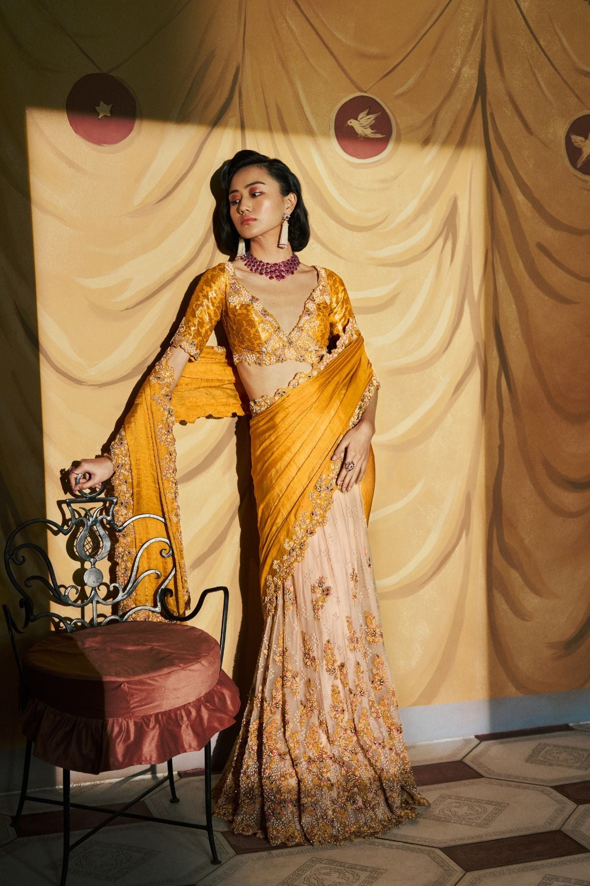 Rashi Khanna in "Amaltas" Kalidaar Saree