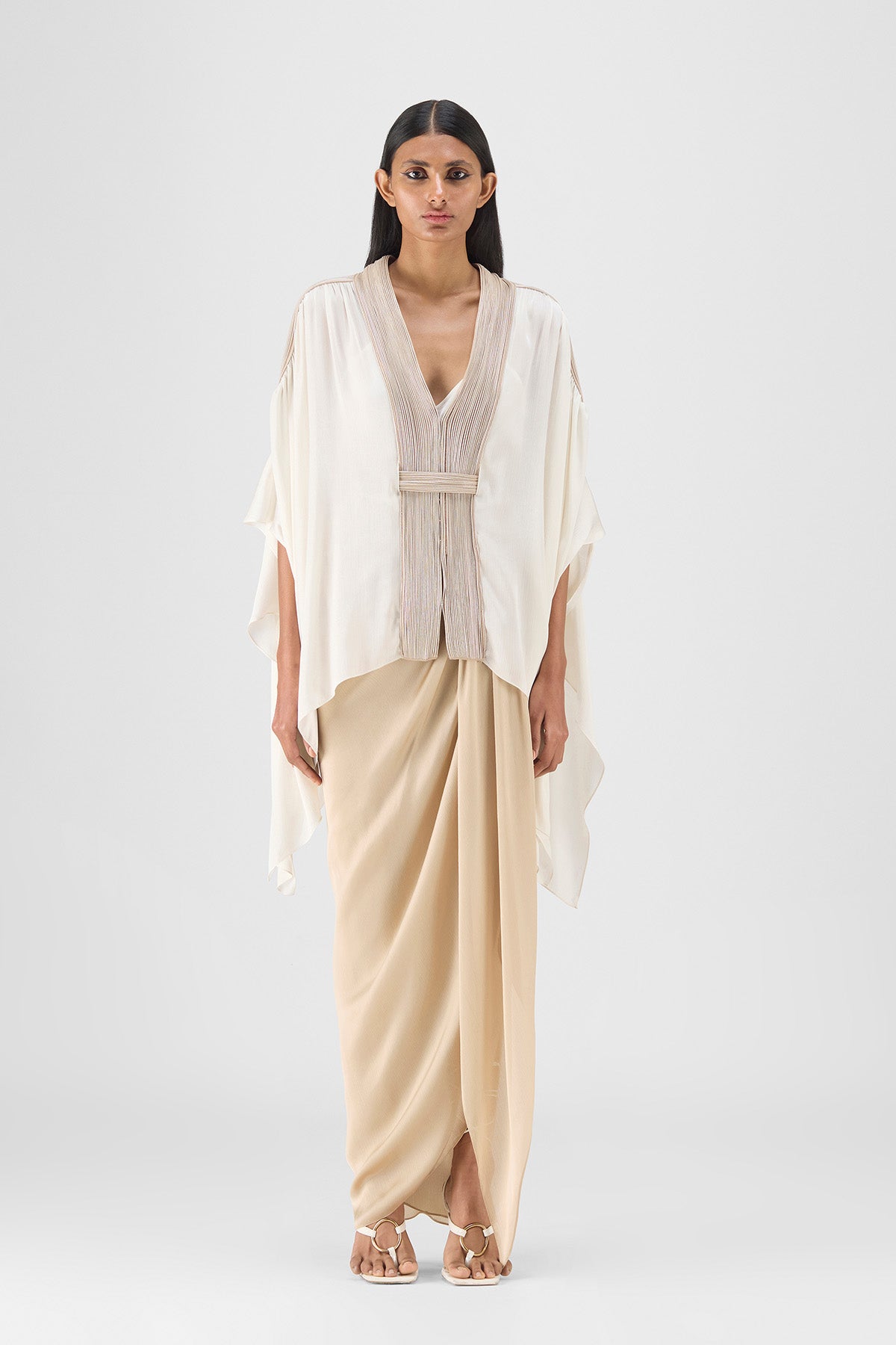 CORDED STRUCTURED CAPE SET