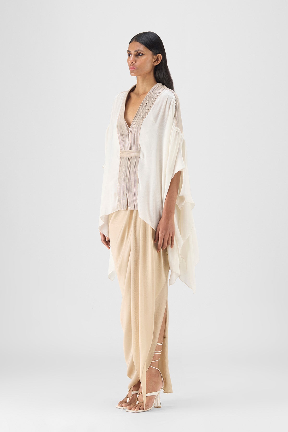 CORDED STRUCTURED CAPE SET