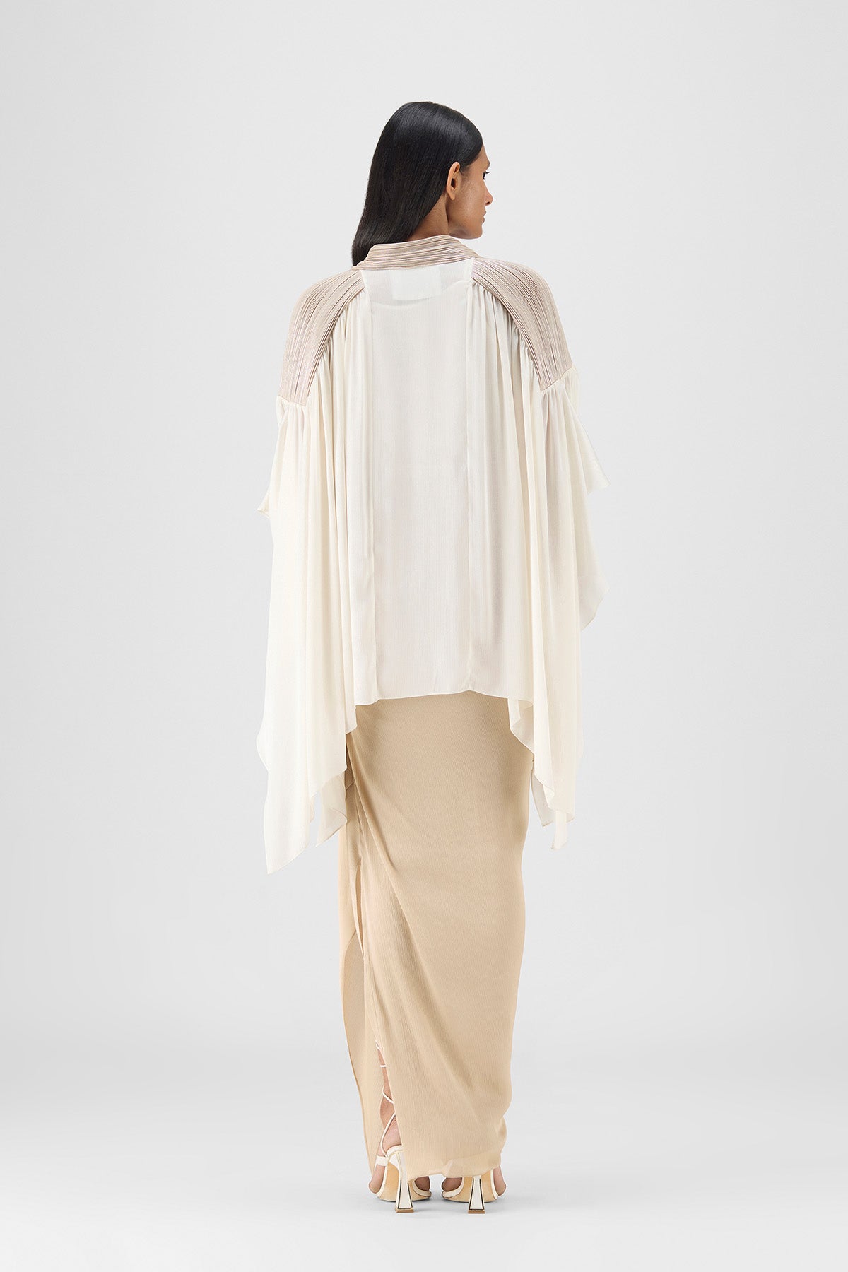 CORDED STRUCTURED CAPE SET