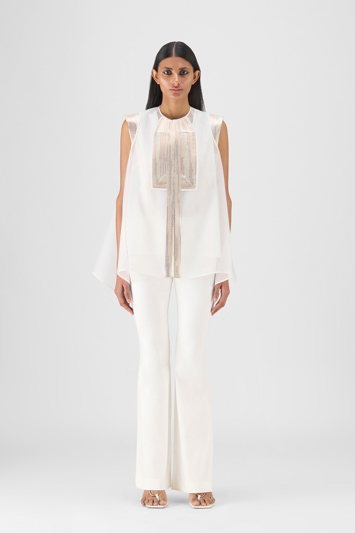 METALLIC STRUCTURED TOP