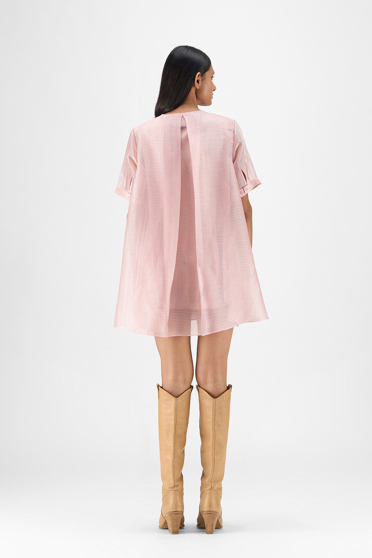 METALLIC SHEER SHIRT