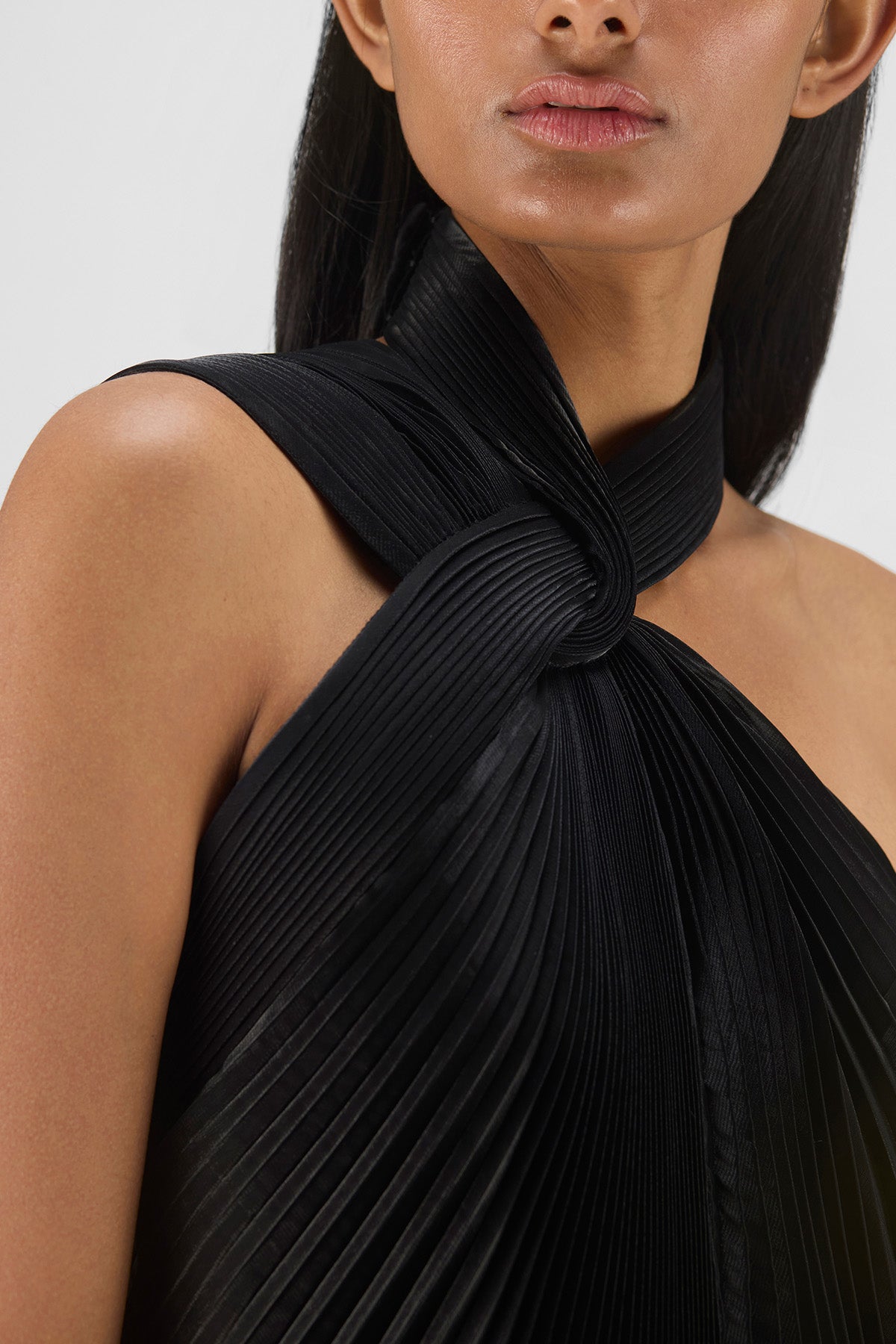 PLEATED FLUID DRESS