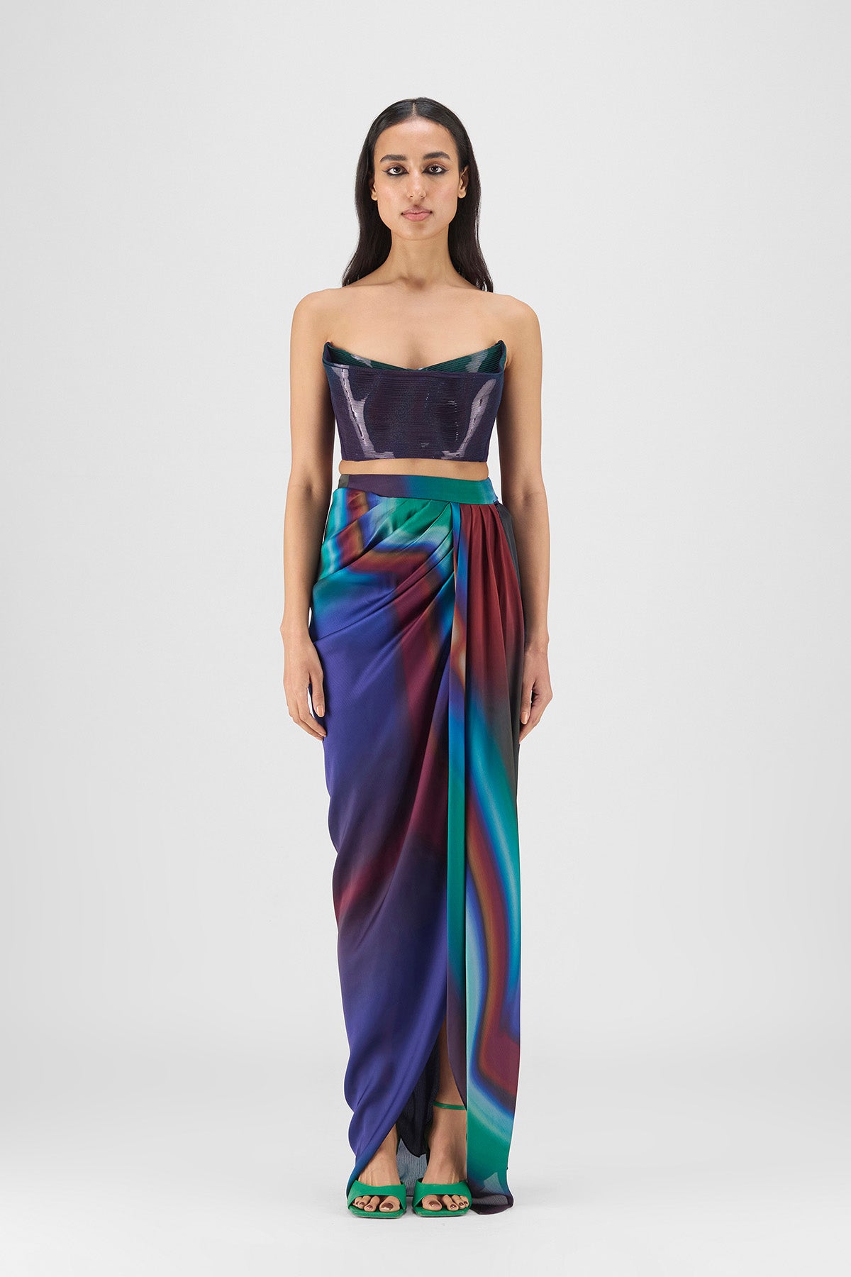 METALLIC WATERCOLOR SKIRT SET