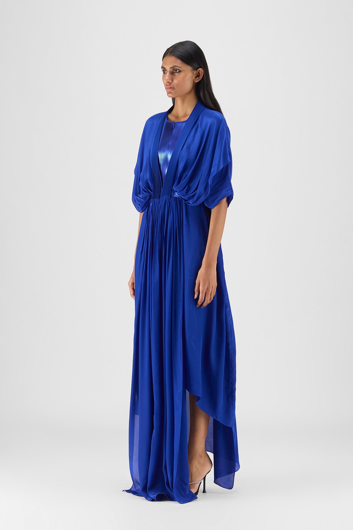 PLEATED LAYERED DRESS