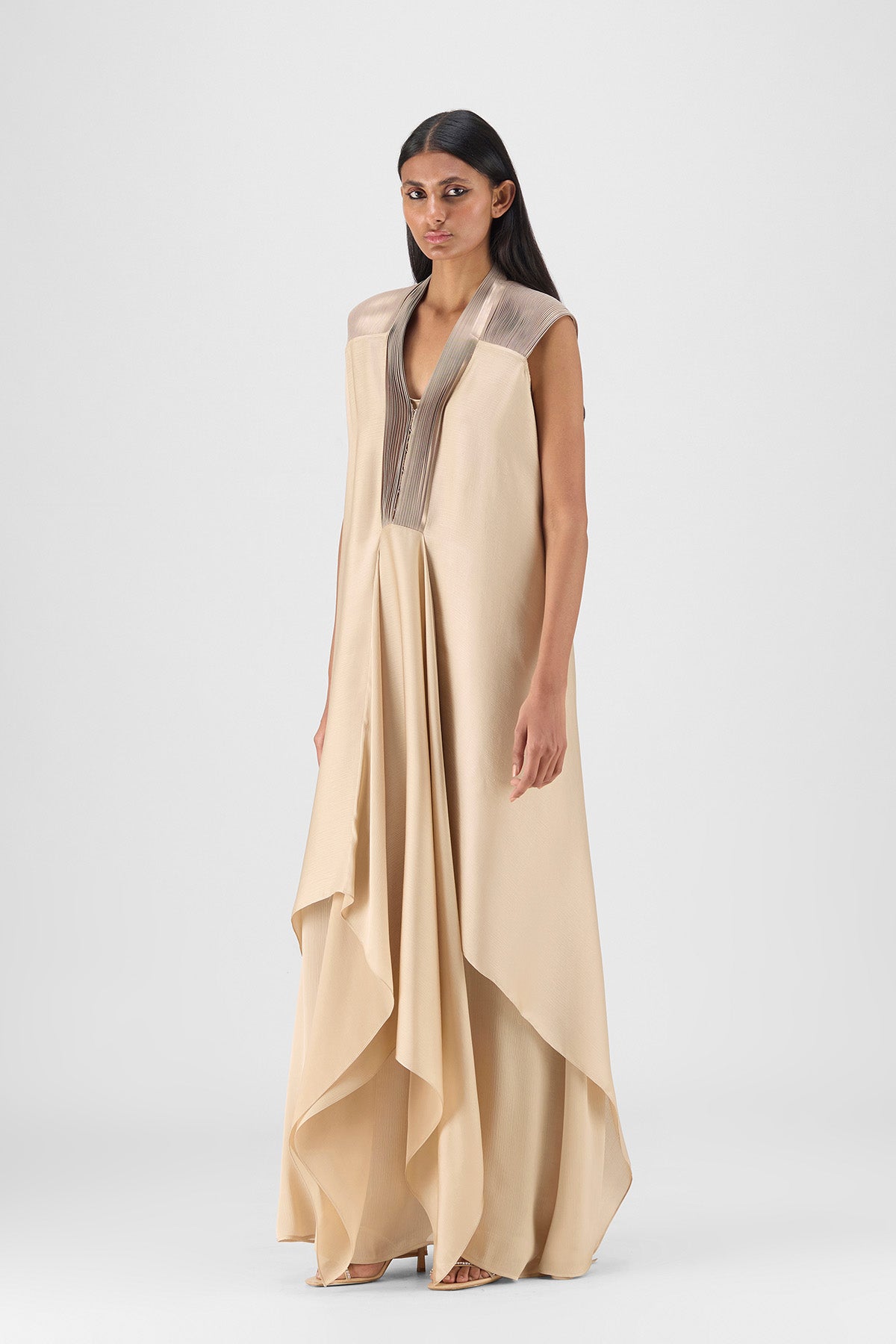 METALLIC LAYERED DRESS