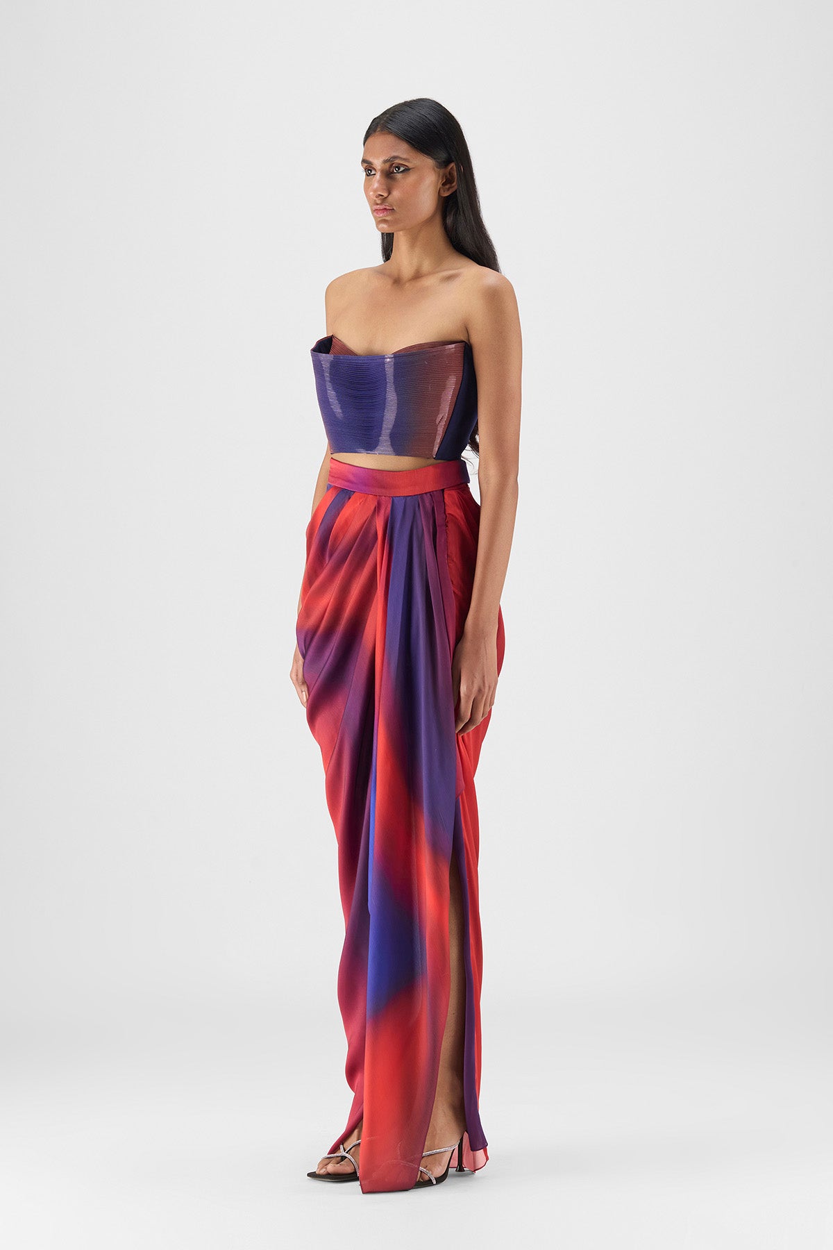 METALLIC WATERCOLOR SKIRT SET