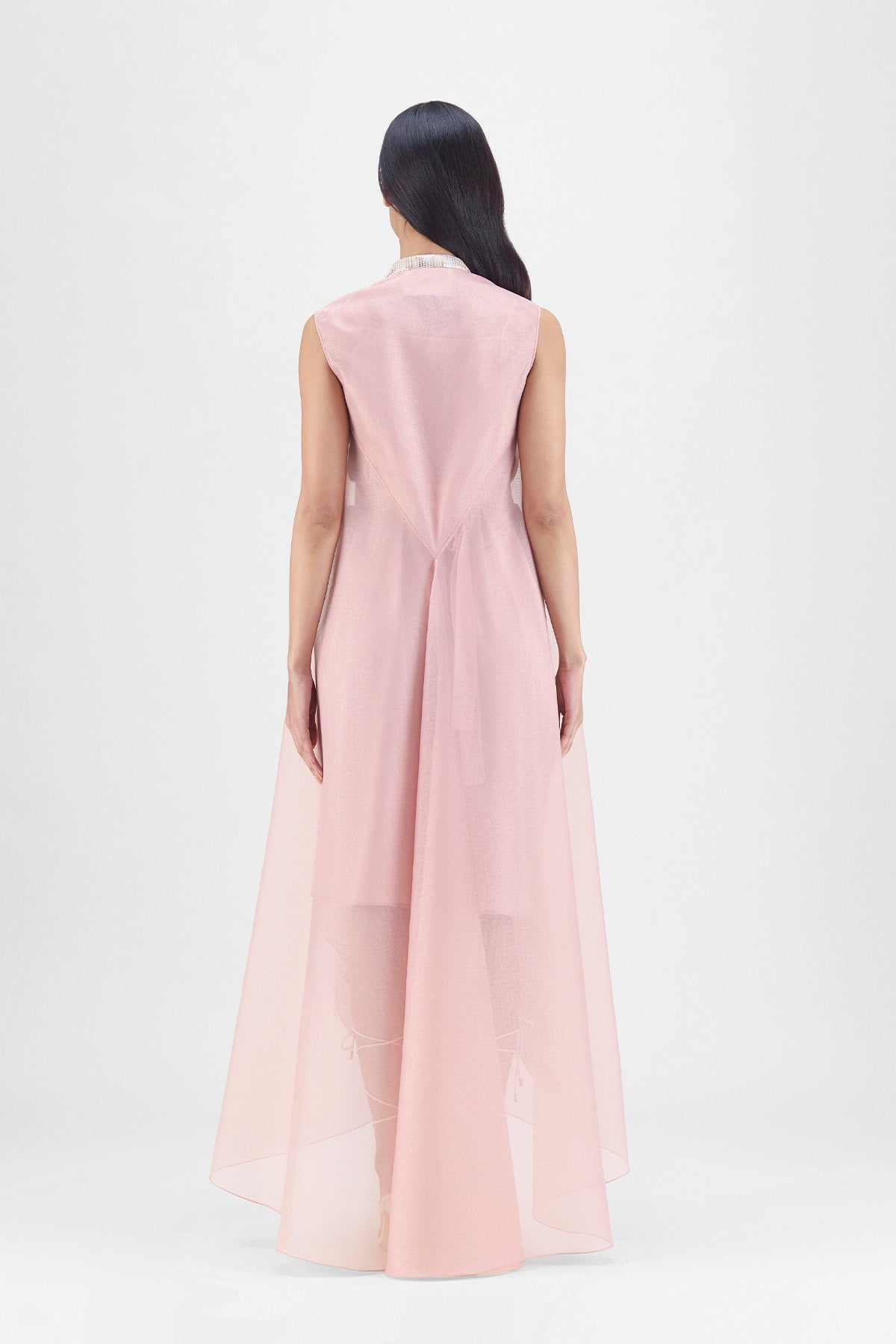 METALLIC PANELED DRESS