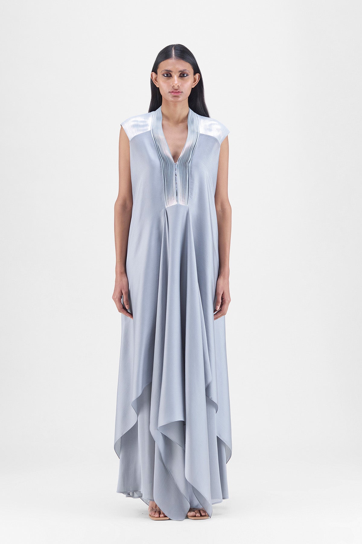 METALLIC LAYERED DRESS