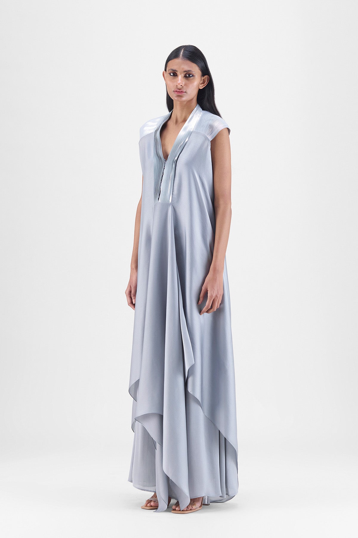 METALLIC LAYERED DRESS