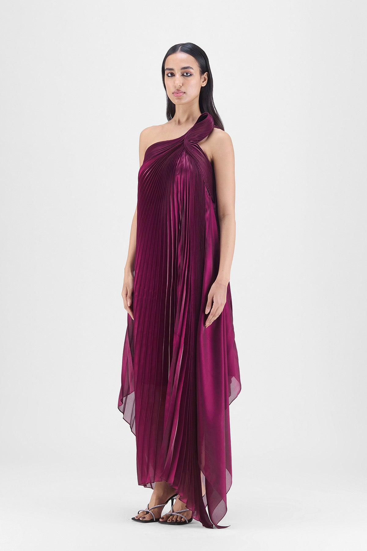 PLEATED FLUID DRESS